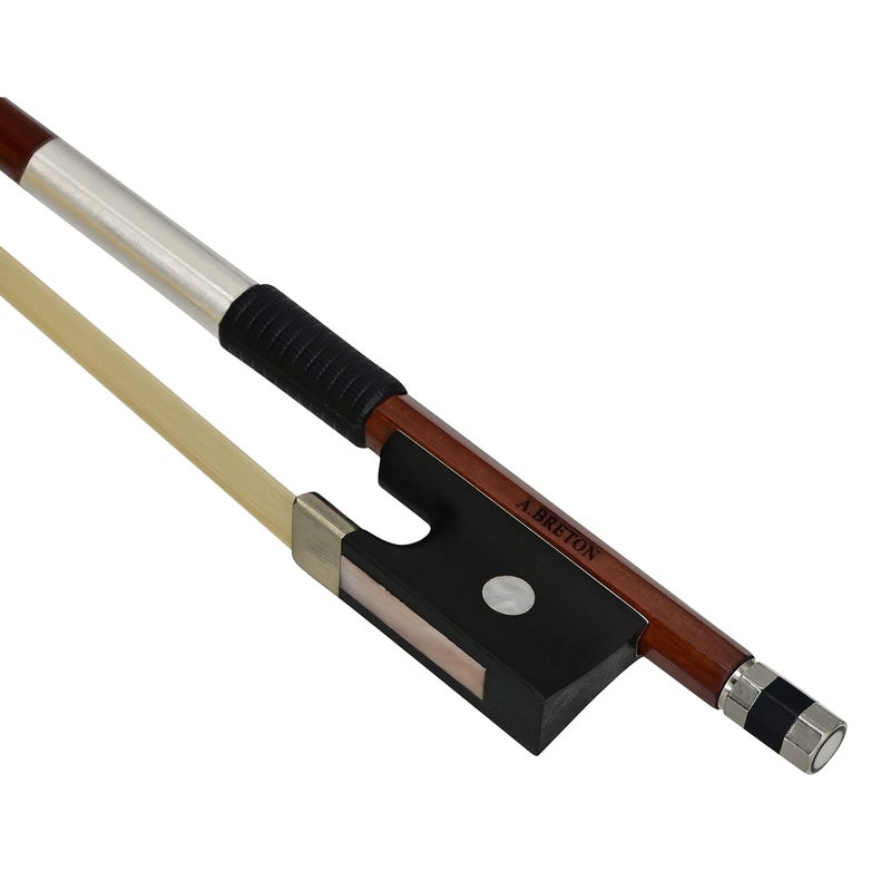 Anton Breton AB-112 Brazilwood Student Violin Bow - 1/4 Size - Image 1